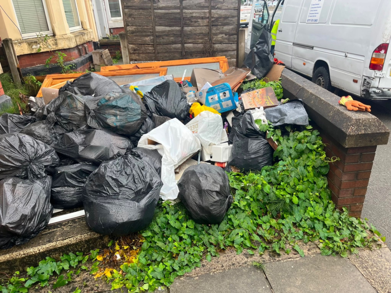 Before — Full Bagged Waste Clearance